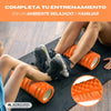 Rullo massaggiante | Gommapiuma | 14 x 33 cm | Versatile | Leggero | Previene gli infortuni | Arancione | FitRoller | Mobiclinic