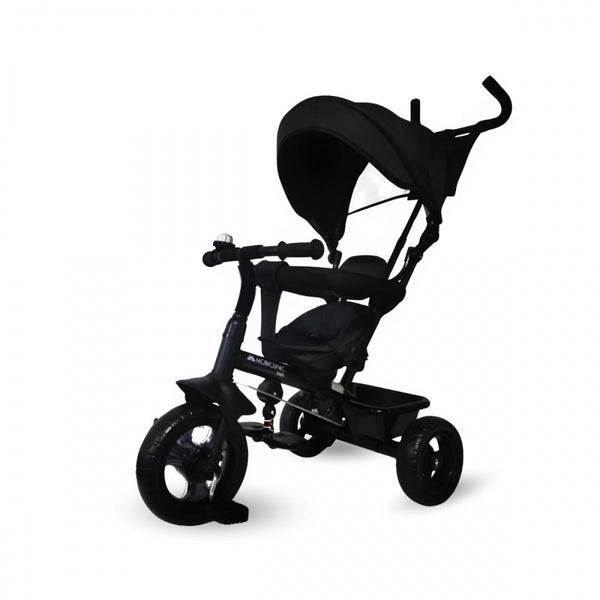 Triciclo 3 in 1 | Evolutivo | Regolabile | Max 25 kg | Da 18 mesi a 5 anni | Leggero | LULU Nero |Mobiclinic