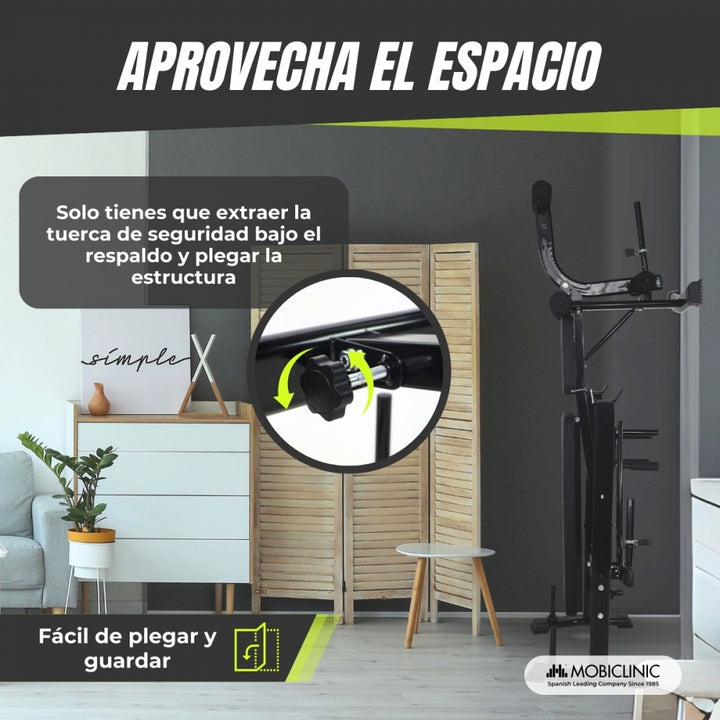 Panca Inversione Mobiclinic FlexiCare - Regolabile 40-180º, 120kg | 4 Sistemi Sicurezza - Foto 7