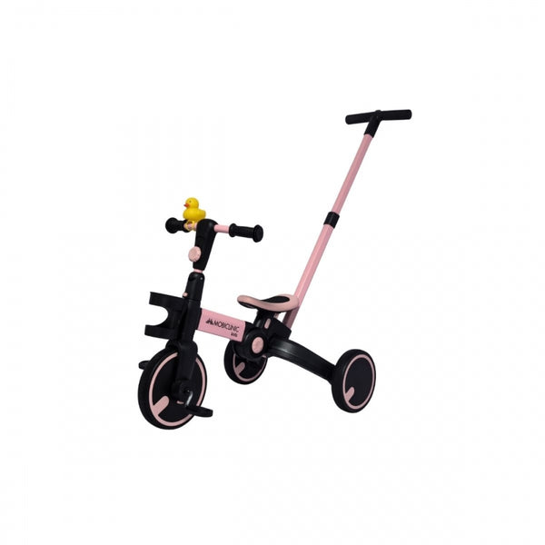 Triciclo 5 in 1 | Evolutivo | Regolabile | Max 25 kg | Leggero | 1 anno e mezzo-5 anni | Rosa | Chase | Mobiclinic