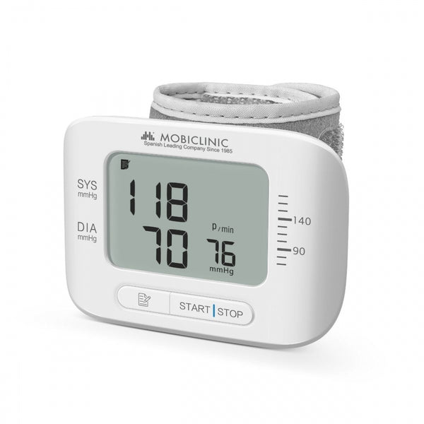 Misuratore di pressione da polso | Display LCD | Memoria | Rilevamento battito cardiaco irregolare | Vitalpress | Mobiclinic