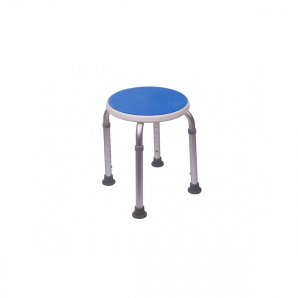Sgabello da bagno | Altezza regolabile | Max 100 Kg | Cuscino in EVA | Puntali antiscivolo | Alluminio | Foco | Mobiclinic
