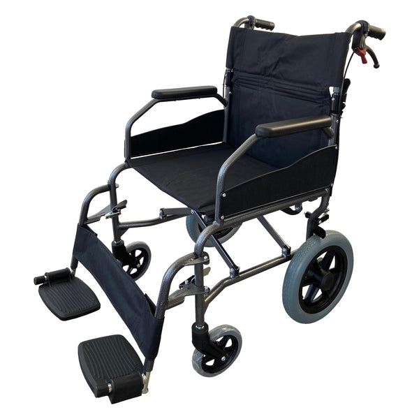 Sedia a rotelle | Pieghevole | Alluminio | Ruote piccole | Poggiapiedi | Schienale pieghevole | Museo | Deluxe | Mobiclinic