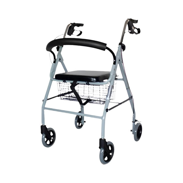 Deambulatore | Alluminio| Pieghevole | Freni nelle maniglie | Deluxe| Grigio| Alhambra | Mobiclinic