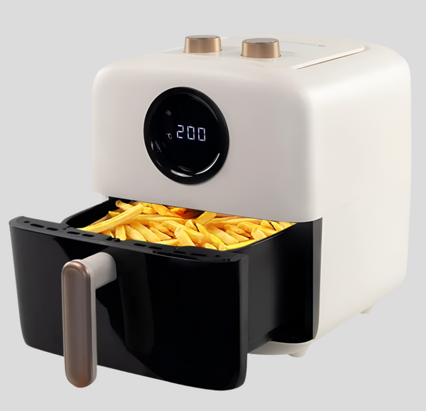 Friggitrice ad aria XL grande | 5litri | 10 programmi | Luce interna | Display LED | Air Fryer | senza olio | Limos | Mobiclinic